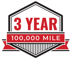 3 Year 100,000 mile guarantee badge.