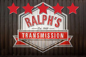 The Ralph's Transmission logo with 5 stars.