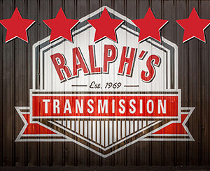 The Ralph's Transmission logo with 5 stars.