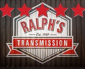 The Ralph's Transmission logo with 5 stars.