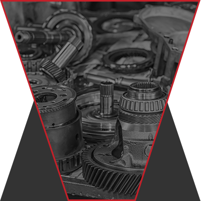 A series of disconnected, not functioning gears.