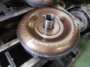 damaged torque converter in an automatic transmission
