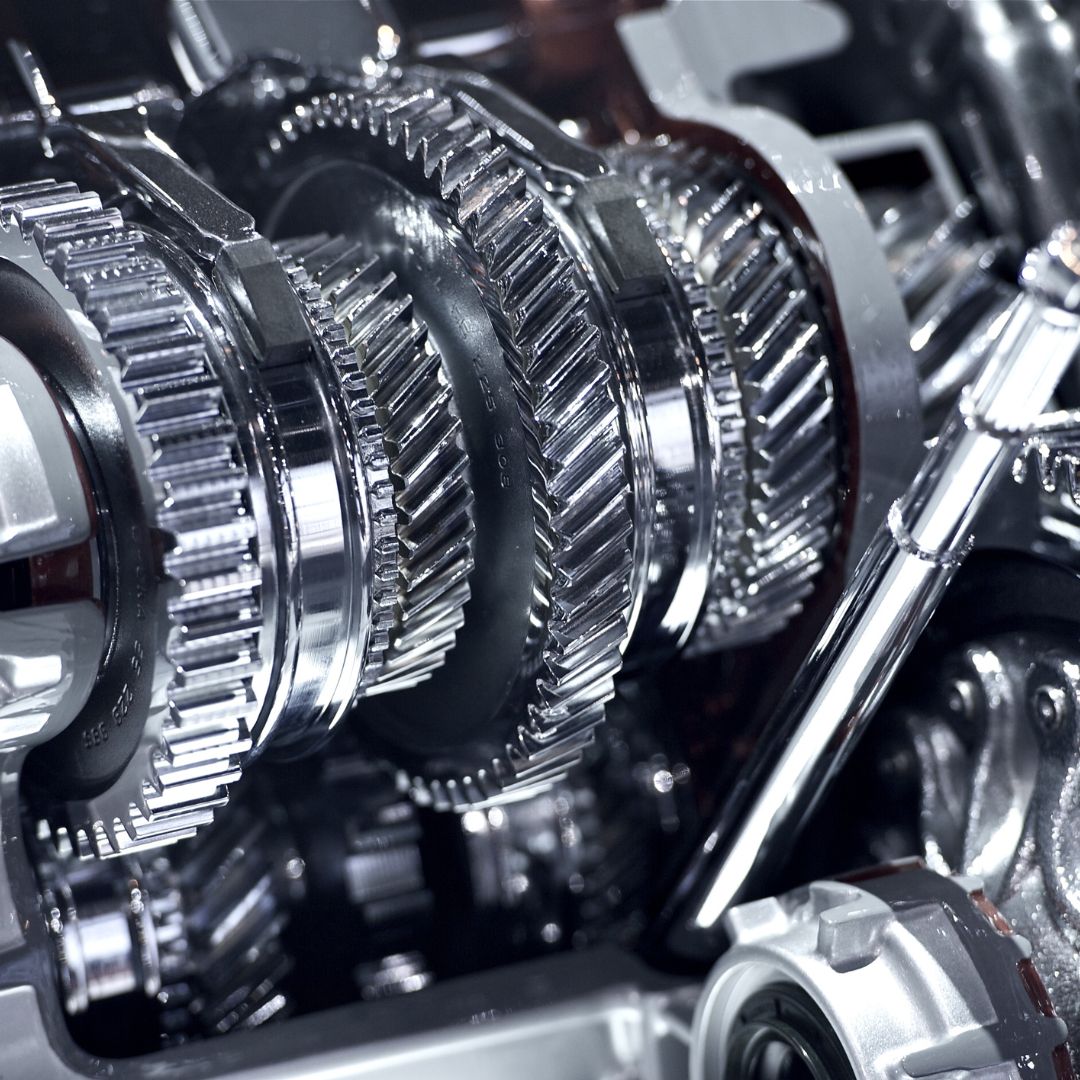 Close up of car's transmission